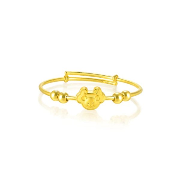 Chinese Gifting Collection New Born' 999.9 Gold Baby Bangle | Chow Sang Sang Jewellery eShop