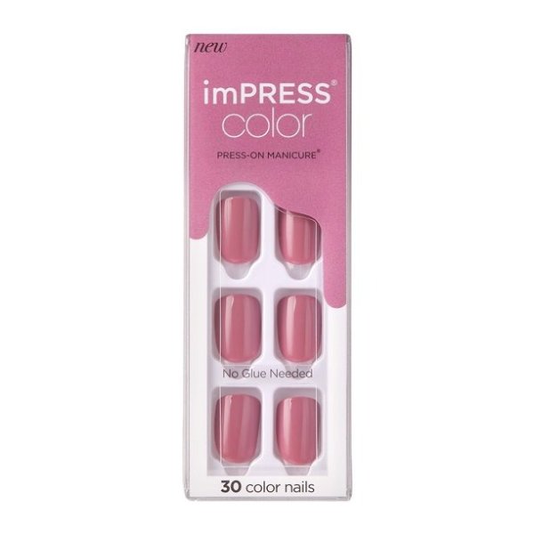imPRESS Color Press-on Manicure, Petal Pink, Short