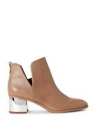 Pale Oak Reeve Leather Ankle Booties