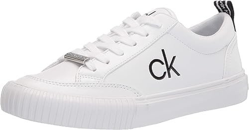 Calvin Klein 女士Logo 小白鞋