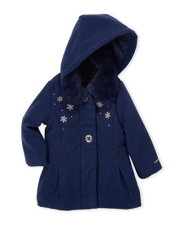 (Infant Girls) Hooded Snowflake Jacket