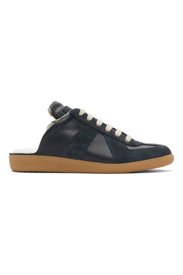 Navy Replica Cut-Out Sneakers