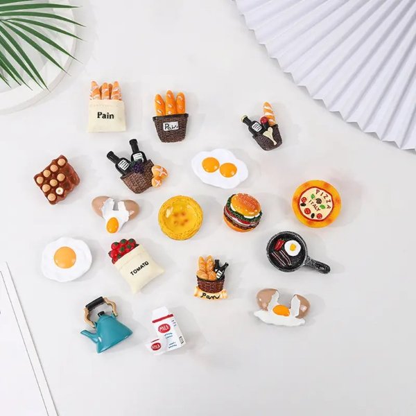 1pc 3pcs 6pcs Resin Fridge Magnets Simulated Food Shape Cute Magnet Kitchen Decorative Kitchenware Perfect For Refrigerators Whiteboards Maps And Other Magnetic Items | Shop On Temu And Start Saving | Temu