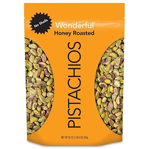 , No Shells, Honey Roasted, 22 Oz Resealable Pouch