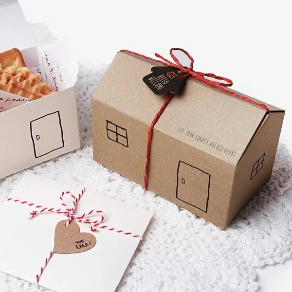 15pcs Small House Gift Box Spot Baking Packaging Folding Packaging Box Baby Shower Companion Gift Party Small Gift | 90 Days Buyer Protection | Temu