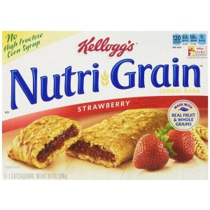 Grain营养谷物棒-草莓味, 8支, 10.4盎司, (6包装) 