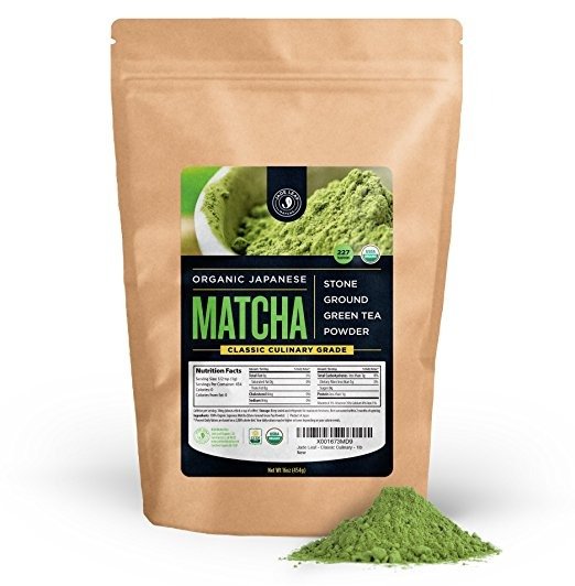 Jade Leaf Matcha Green Tea Powder - USDA Organic, Authentic Japanese Origin - Classic Culinary Grade (Smoothies, Lattes, Baking, Recipes) - Antioxidants, Energy [1lb Bulk Size]