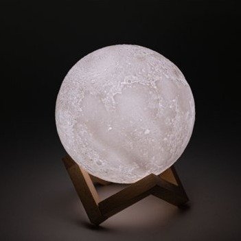 Moon Lamp - 6 Inches, Dimmable, Rechargeable, Touch Night Light