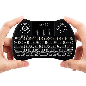 Lynec H9 Blacklit 2.4GHz Mini Wirless Touch Remote Keyboard Mouse