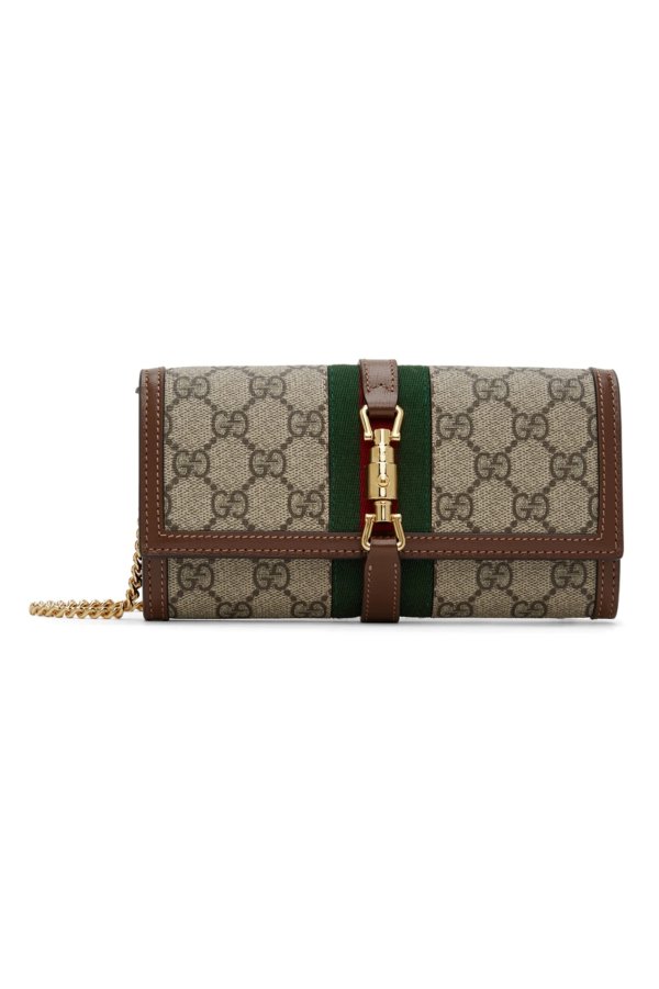 驼色 Jackie 1961 Chain Wallet 单肩包