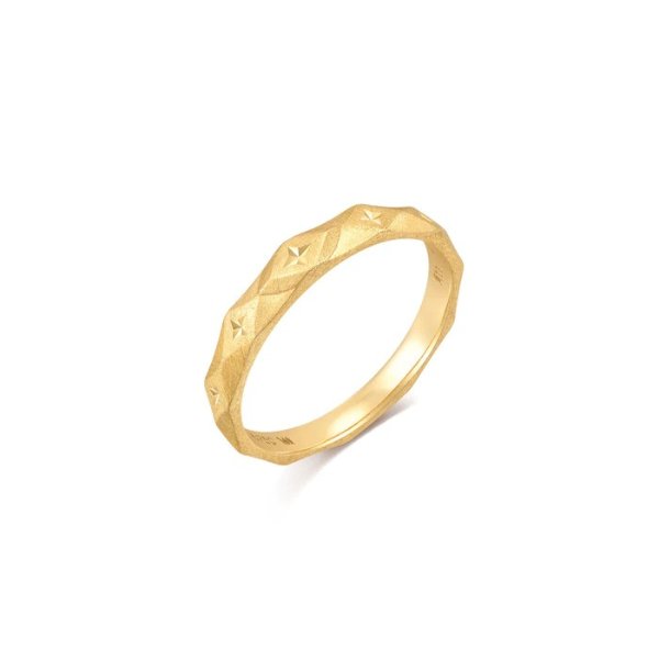 V&A 'Posy' 18K Yellow Gold Ring | Chow Sang Sang Jewellery eShop