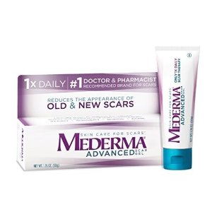 Mederma Advanced Scar Gel - 1x Daily - Reduces the Appearance of Old & New Scars - #1 Doctor & Pharmacist Recommended Brand for Scars - 1.76 oz.
