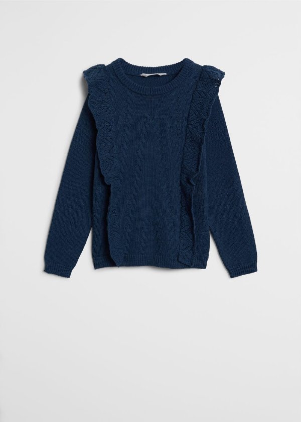 Ruffle knitted sweater - Girls | OUTLET USA