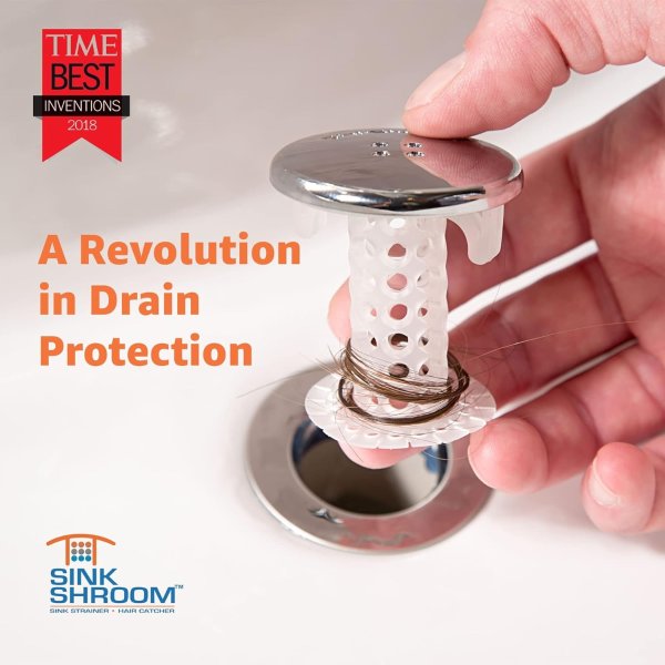 SinkShroom Revolutionary Bathroom Sink Drain Protector