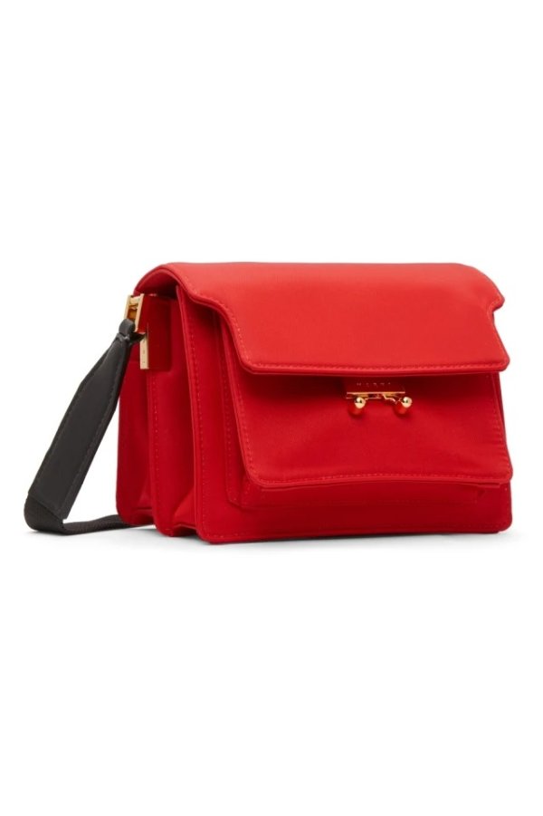 Red Mini Nylon Trunk Light Bag