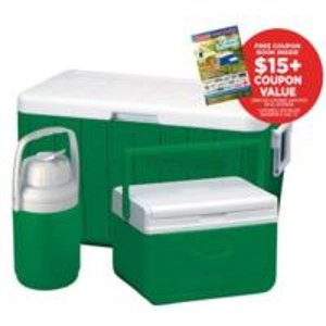 Coleman 48-Quart Cooler with 5-Quart Cooler, 1/3-Gallon Jug and $15 Value Added Coupon Book