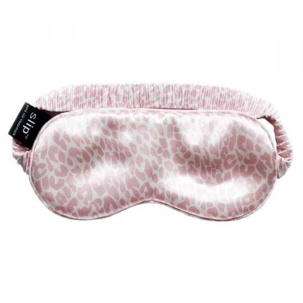 Silk Sleep Mask - Limited Edition Pink Snow Leopard