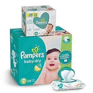 Pampers Baby Dry 婴儿纸尿裤+湿巾336抽