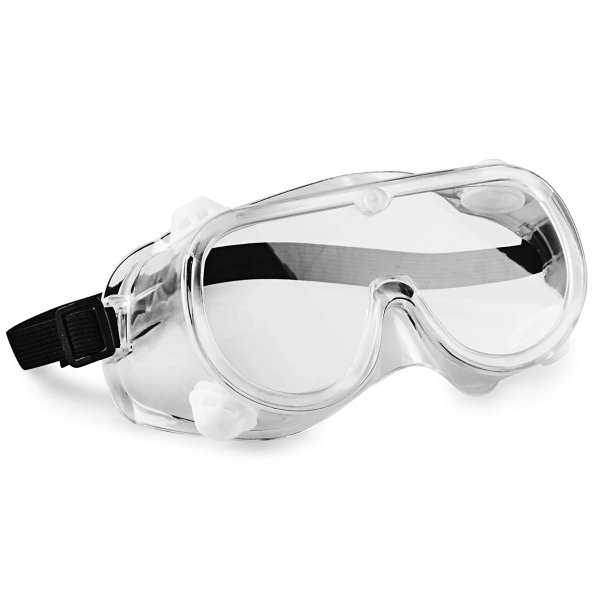hand2mind 6 Inch Clear Safety Goggles, Meets ANSI Z87.1 Safety Standards (Pack of 10)