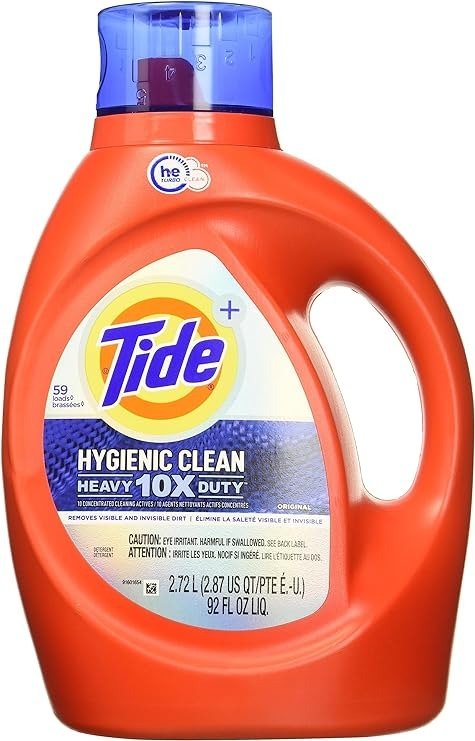 hygienic clean heavy 10x duty liquid laundry detergent, original, 92 oz bottle