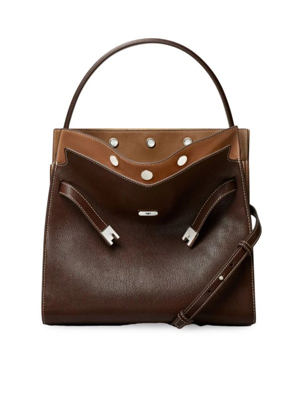 Lee Radziwill Textured Leather Double Bag