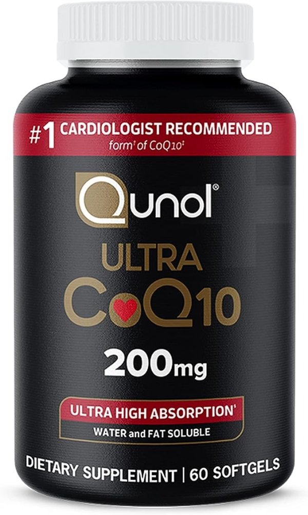 CoQ10 200mg Softgels, Ultra CoQ10 - Ultra High Absorption Coenzyme Q10 Supplements - Antioxidant Supplement for Vascular and Heart Health & Energy Production - 2 Month Supply - 60 Count
