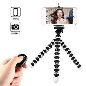 Kamisafe Mini Selfie Stick Phone Tripod Stand with Remote Control