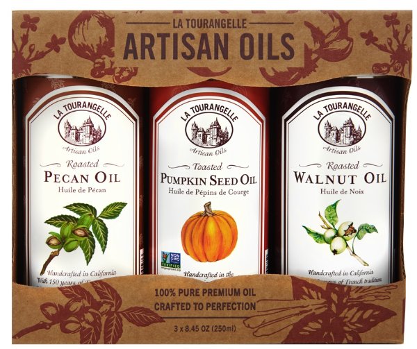 , Roasted Pecan Oil, Roasted Walnut Oil, Toasted Pumpkinseed Oil Fall/Winter Trio of Oils, 3 x 8.45 oz (3 x 250 ml)