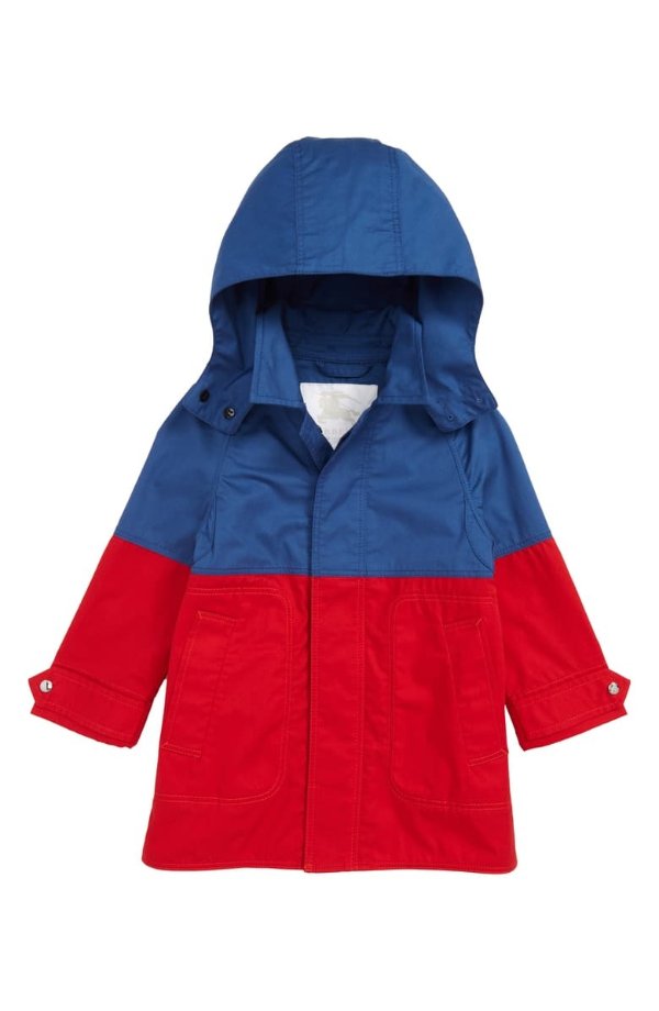 Hunter Color Block Waterproof Hooded Coat