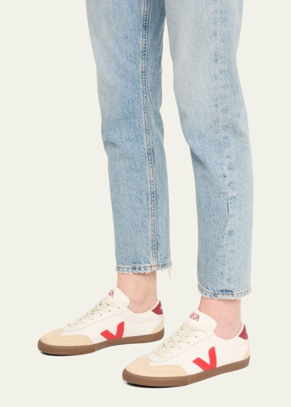 Volley Tricolored Low-Top Court Sneakers