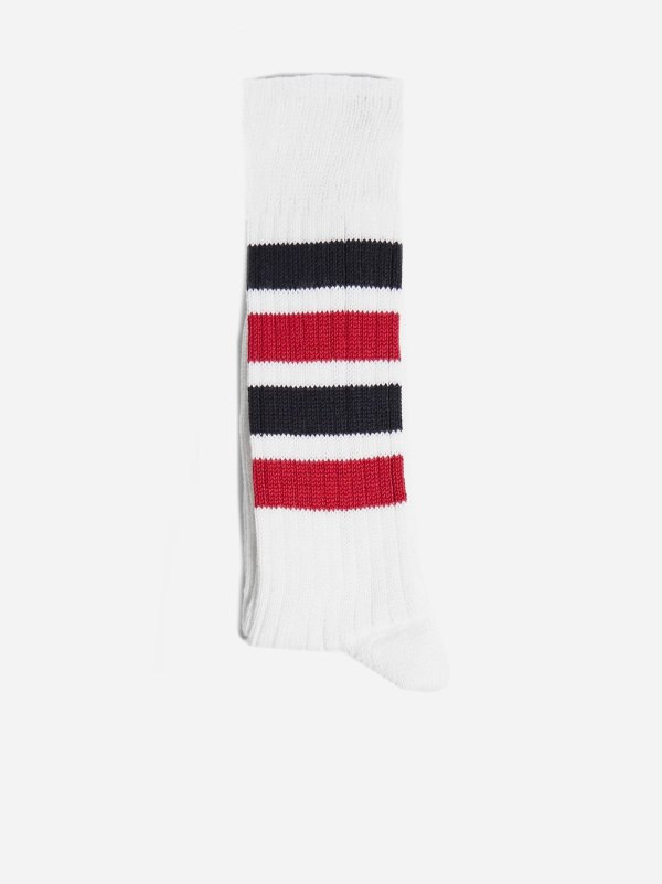 Tricolor stripes cotton socks