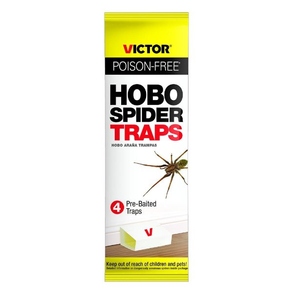 Poison-Free Hobo Spider Pre-Baited Traps (4-Pack)