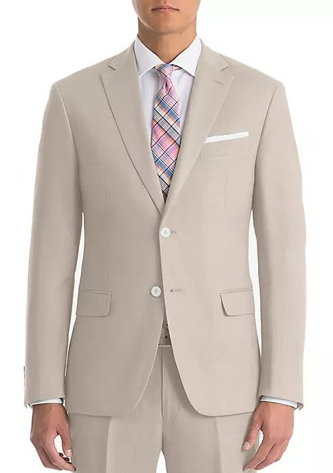 Tan Linen Suit Separate Coat