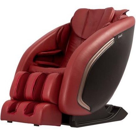 Osaki OS-Apollo Red Full Body L-TRACK Massage Chair w/ 3 Stage Zero Gravity Recline, Space-Saving, Foot Roller Massage, Heating Therapy, Whole Body Stretch Massage
