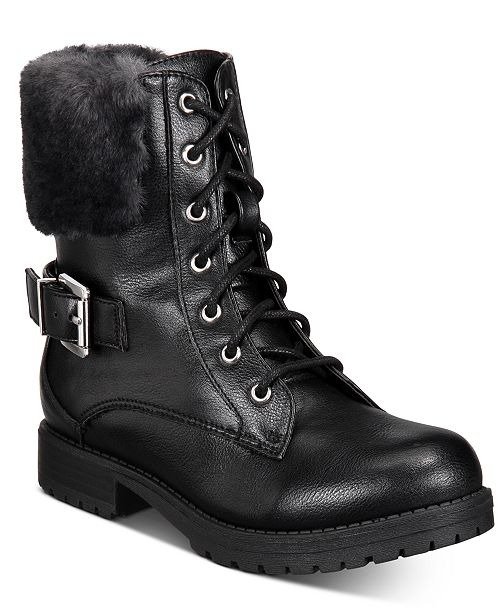 Little and Big Girls Short Lace-Up Boots