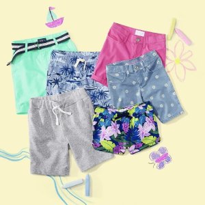 Children's Place夏季短裤清凉价，舒爽运动 安全不走光