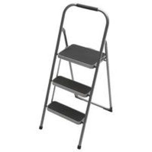 Easy Reach by Gorilla Ladders 3-Step High-Back Steel Step Stool with 200 lb. Load Capacity Type III Duty Rating