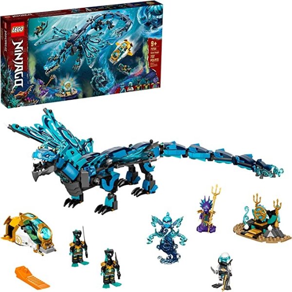 Ninjago Water Dragon 71754 Building Toy Set for Kids, Boys, and Girls Ages 9+ (737 Pieces)