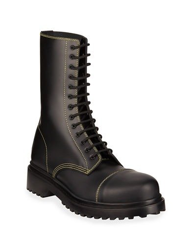 Men's Leather Combat Boots