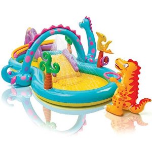 Intex Dinoland Inflatable Play Center, 31in X 90in X 44in, for Ages 3+