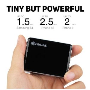 Eachine 6000mAh Y5 Portable Charger External Battery Power Bank with LED Display Flashlight for iPhone 6S 6S Plus Galaxy S6 Edge+ Note 3/4/5 Cellphones(Black)