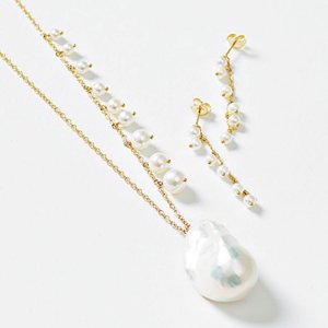 Mizuki 饰品热卖 气质珍珠搭配闪耀碎钻 一颗就很美