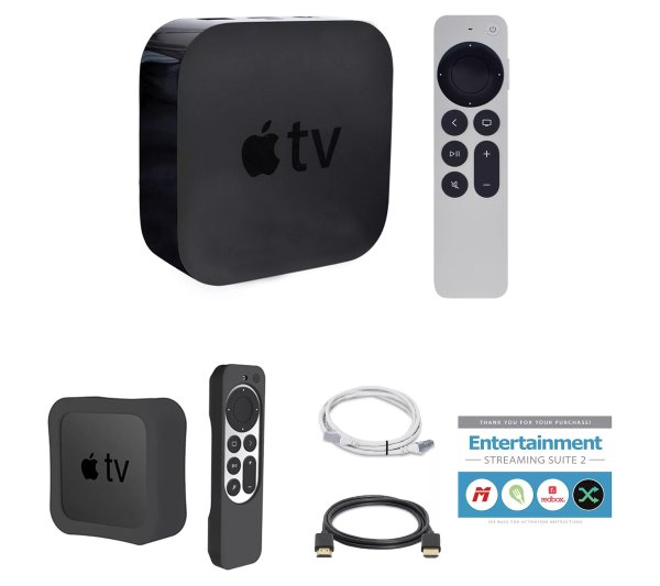 Apple TV 2nd Gen HD 32GB w/ Remote, Bumpers & Accessories - QVC.com