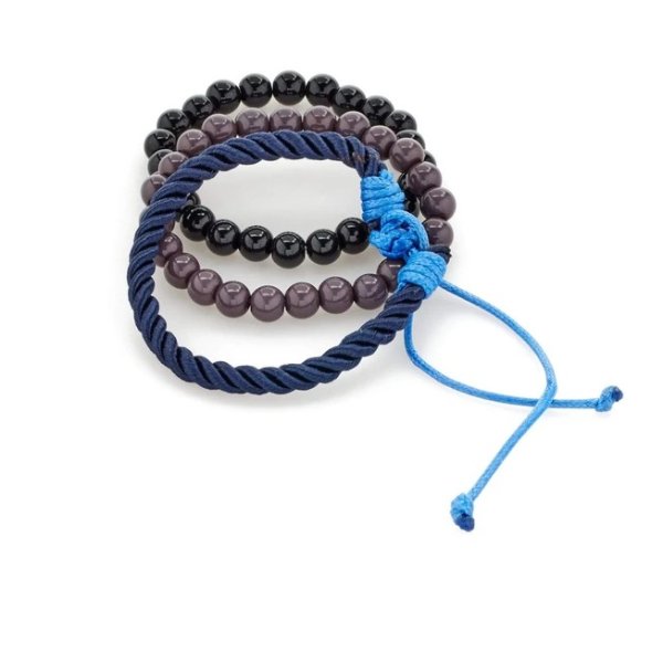 Blue Watch and Bracelet Gift Set