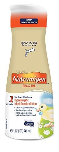 Nutramigen Infant Formula - Hypoallergenic & Lactose Free Formula with Enflora LGG - Ready to Use Liquid, 32 fl oz (6 count)