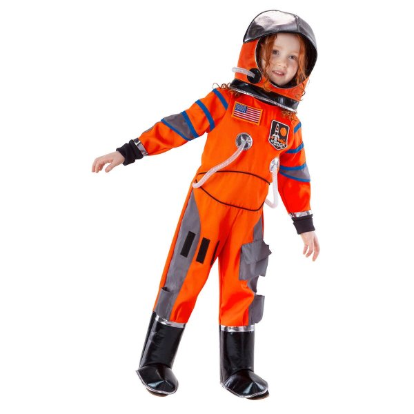 Astronaut Orange Child Costume
