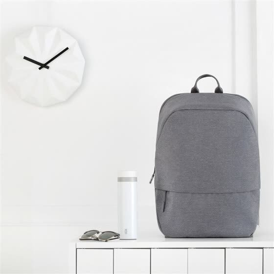 J.ZAO minimalist urban backpack casual business laptop bag 14 inches -15.6 inches men and women school bag light gray