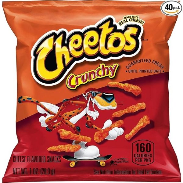 Crunchy Cheese Flavored Snacks, 1 Ounce