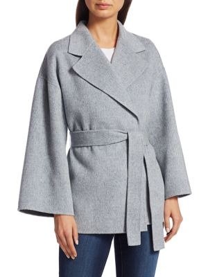- Wool & Cashmere Belted Robe Jacket