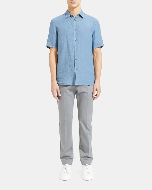 Linen Standard-Fit Short-Sleeve Shirt